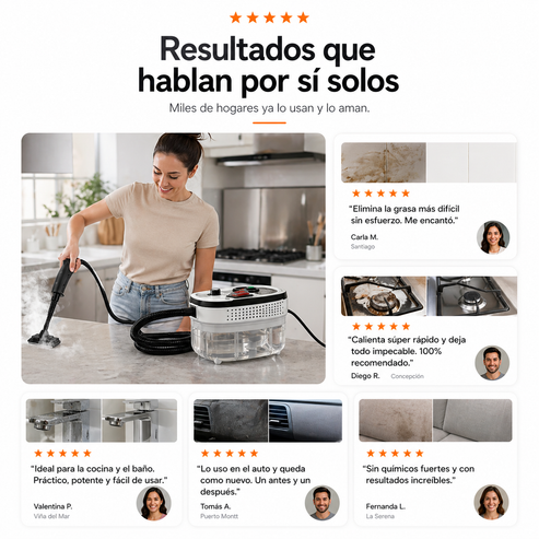 Limpiador Vapor Eléctrico PRESURIZADO